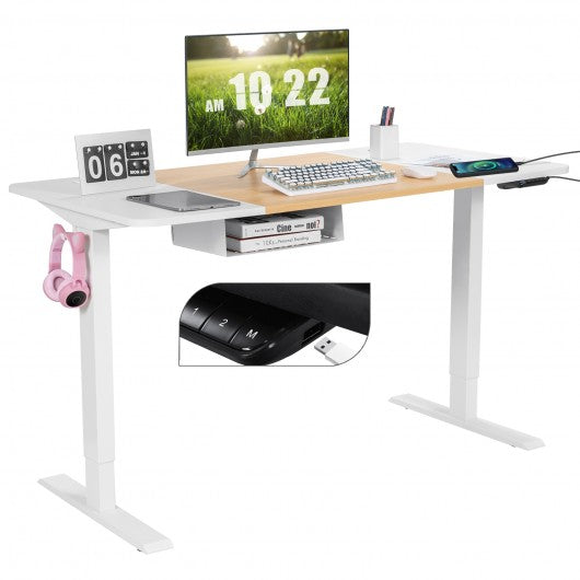 Adjustable standing desk with USB port - Electric Desk - Dynamic Setups