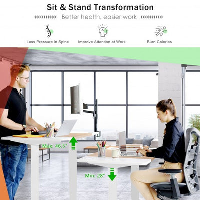 Adjustable standing desk with USB port - Electric Desk - Dynamic Setups